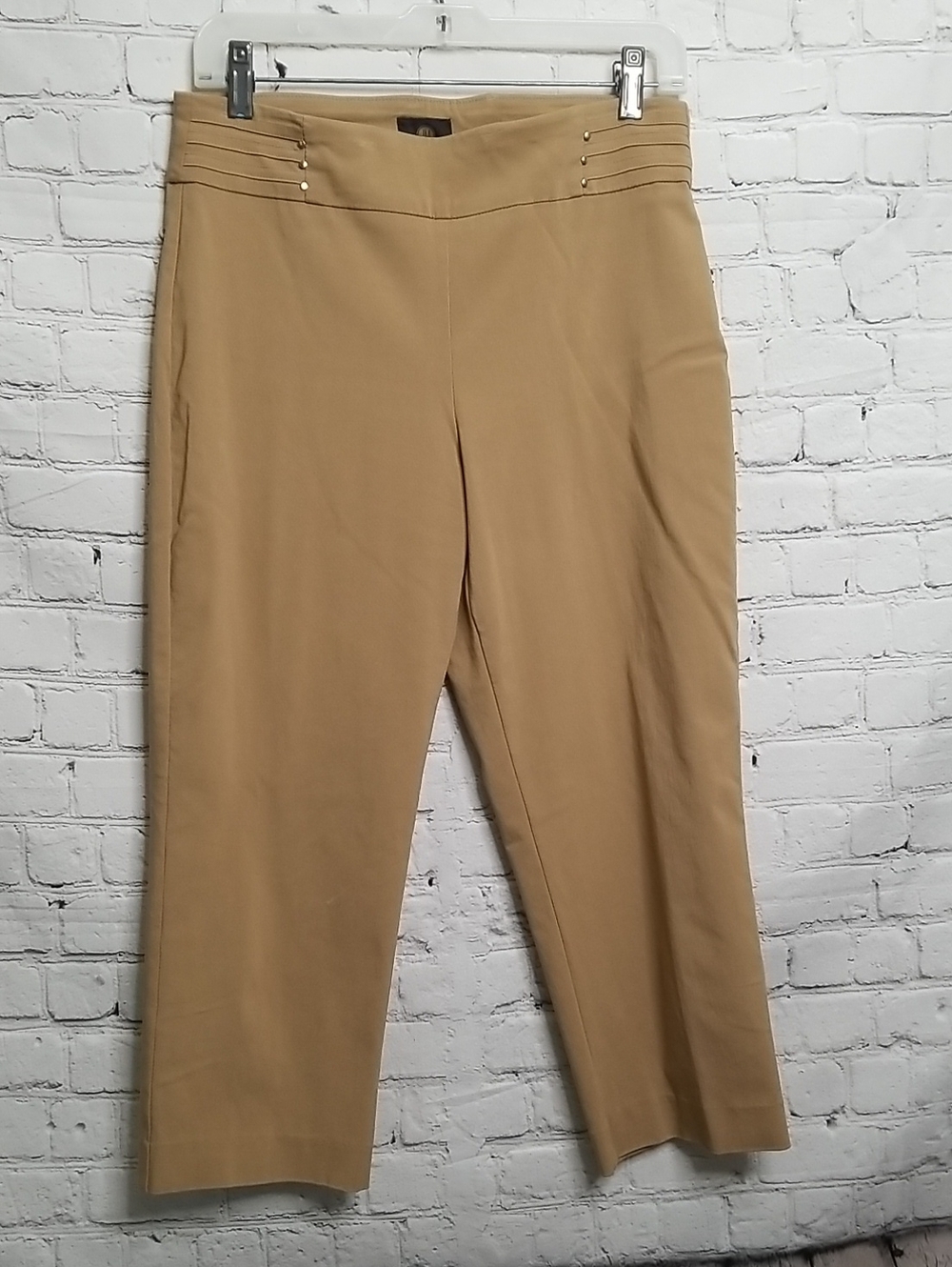 J M COLLECTION womens pants size Small tan GUC
